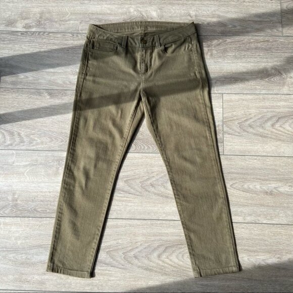 Michael Kors Olive Green Skinny Jeans - Picture 2 of 14